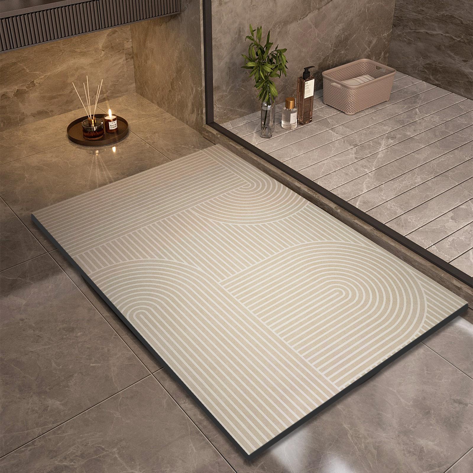 

Суперабсорбирующие коврики для ванной, противоскользящий коврик для душа, быстросохнущий коврик для ванной, коврик для туалета, коврик для двери, моющийся 40cmx60cm