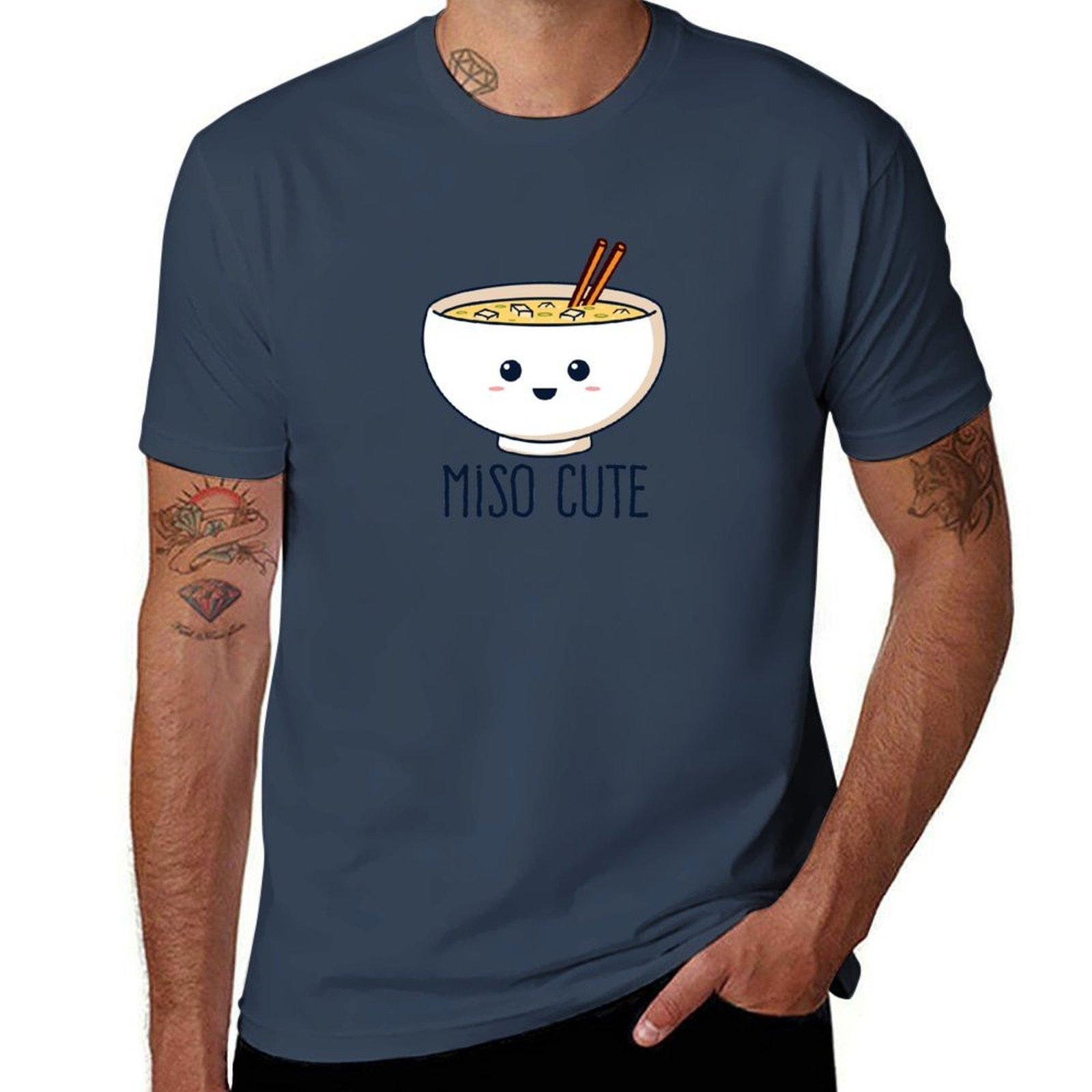 Miso Cute TShirt Streetwear Print Tee Shirt S