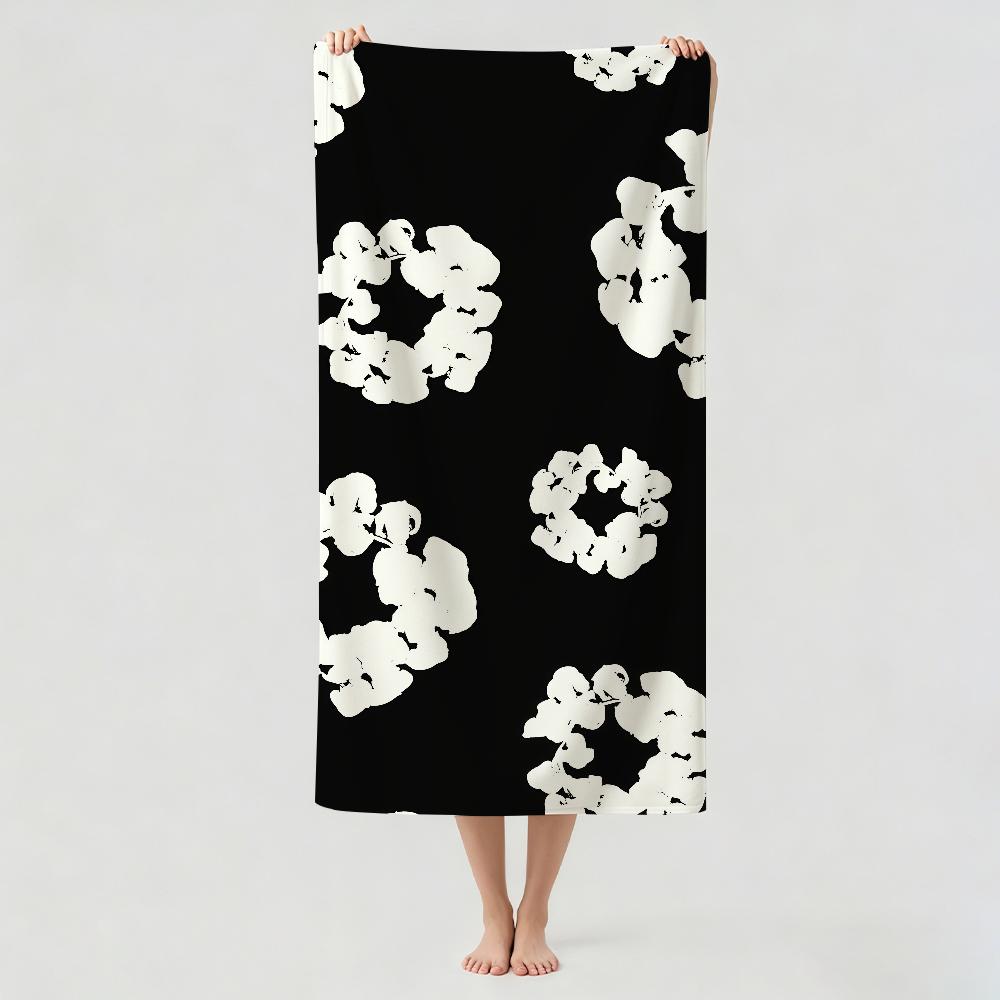 Print D-Denim T-Tear Towel Drying Bath Towel Applicable To Light Swimming Camping Yoga Beach Out