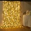 Guirnalda de Hiedra de Hojas Verdes Artificiales de 12/10/2 m con Luces LED Decoración para el Hogar Dormitorio Boda Planta Artificial Luminosa Decoración para el Hogar