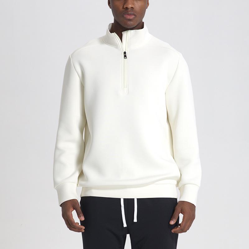 Men's Winter Half-Zip Quick-Dry Basketball Training Jacket, Fitness & Running Long Sleeve Top