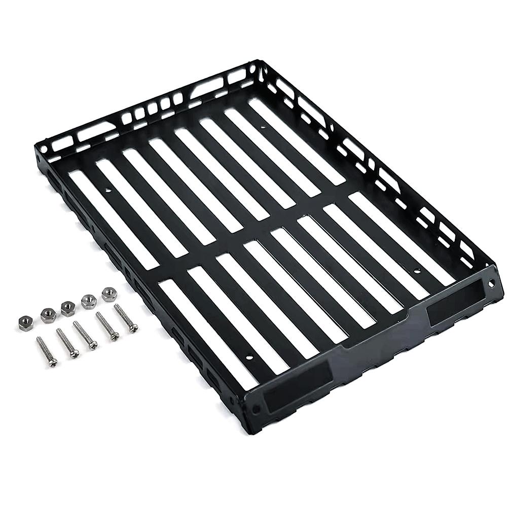 TRINOOD Roof Rack Stainless Steel Luggage Carrier Roof Rack for 1/18 JEEP 32521 1/24 Kyosho MINI-Z 4×4 RC Crawler Car Parts