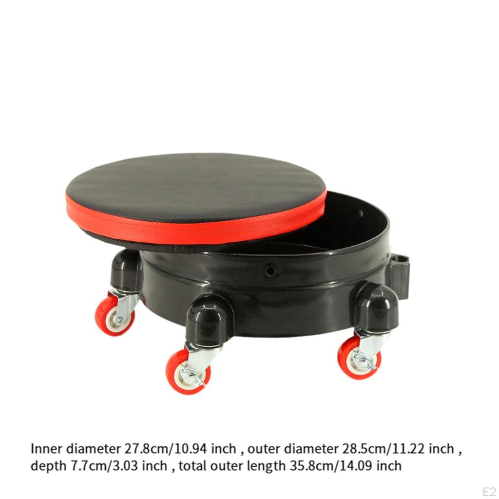 Car Wash Bucket Dolly System Easy 360° Rolling Detailing for
