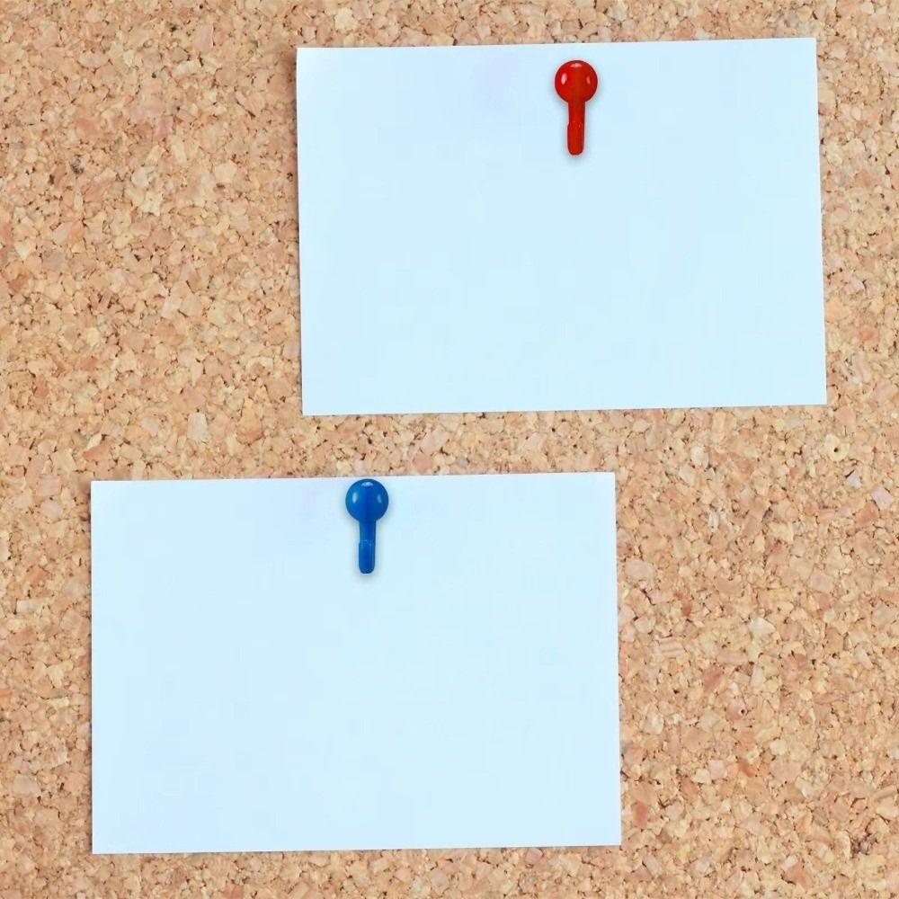 100Pcs DIY Colorful Push Pins Reusable Multifunctional Board Thumbtack Easy Install with Box Thumb Tacks Office School Supplies