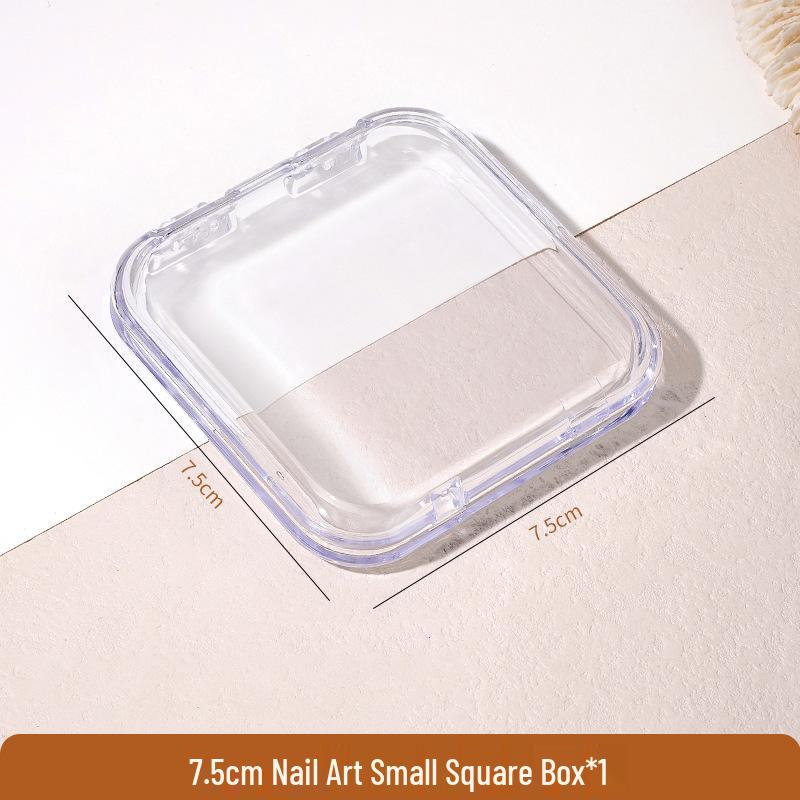 

Прозрачная пылезащитная коробка для хранения нейл-арта и украшений