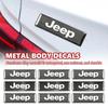 Car Trunk Body Sticker Aluminum Alloy Emblem Auto Stickers For Cherokee Wrangler JK Gladiator Compass Renegade Patriot