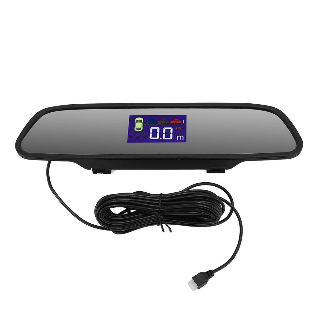 Car Reverse Radar System with 4 Sensors Wide Detection Range 0.3 To 2.0M Radar Parking Assistance