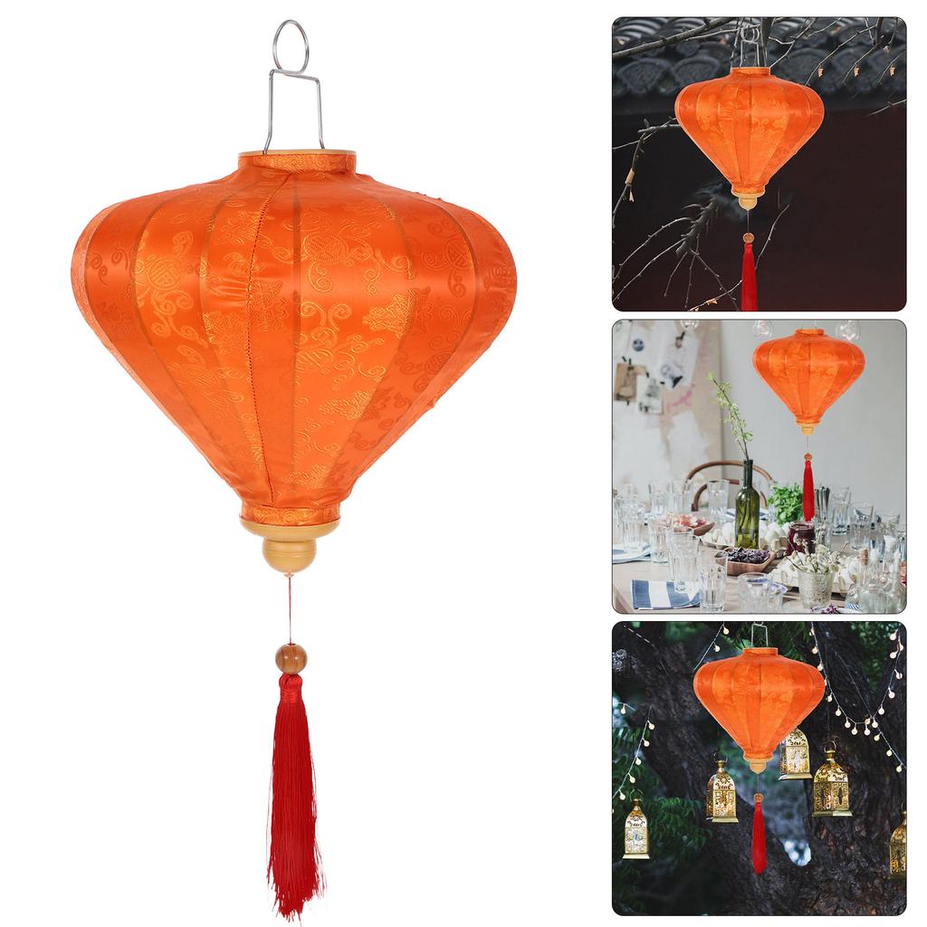 Vietnamese Fabric Water Drop Lantern Hanging Decorative Light for Wedding Party Garden Festival Outdoor Indoor