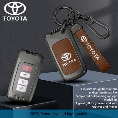 Car Key Case Full Cover Styling Accessories For RAV4 Highlander Avalon Sequoia Tundra Tacoma 4Runner Land Cruise Prius