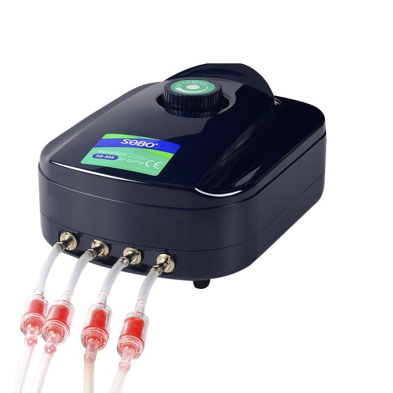 Silent Aquarium Oxygen Air Pump Fish Tank Adjustable Volume Oxygenator Air Compressor Aerator