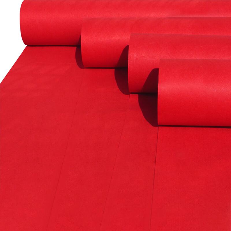 Red Heavy-Duty Absorbent Event Carpet Roll красный