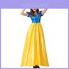 Elegant 2022 Halloween Costume For Women Featuring Enchanting Snow White Dress In Yellow