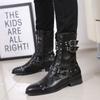 Fashion Men's Fashion Autumn Winter Boots  Designer Natural Leather Shoes Party Nightclub Long Motorcycle Boot Handsome High Botas
