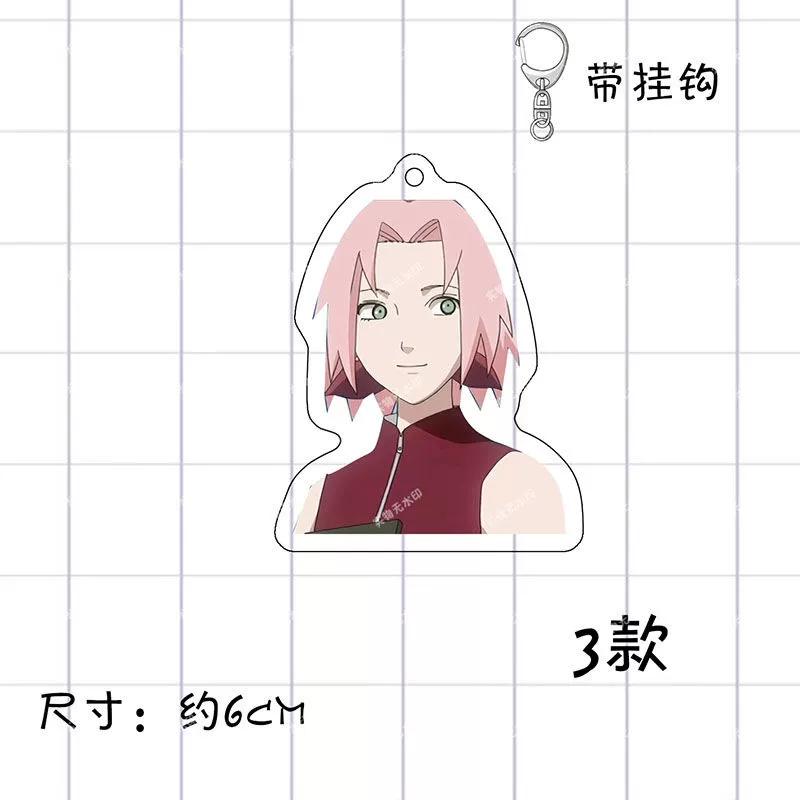 Anime Naruto Akrilinis raktų pakabukas aksesuarai Uzumaki Naruto Animacinis raktų pakabukas
