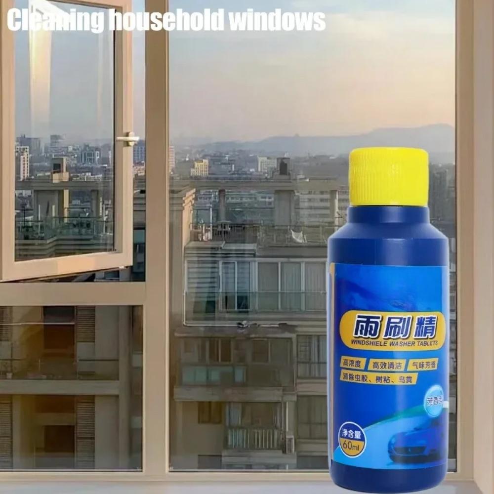 60ml Lichid Concentrat pentru Parbriz – Formula Parfumată, Puternică pentru Geam Auto Cristal-Curat, Fără Dungi