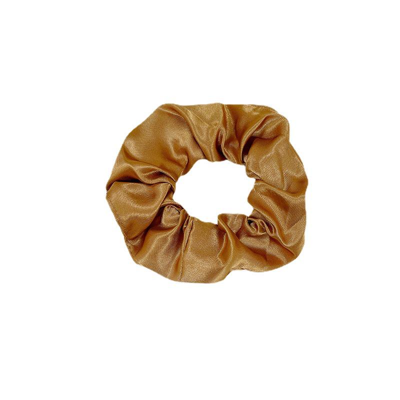 European-American Satin Pleated Hair Tie - French Minimalist Design