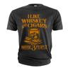 Men's Funny I Like Whiskey and Cigars Shirt and Maybe 3 People Grandpa Dad Gifts