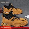 Men's High-Top Autumn 2025 British Workwear & Sports Boots – Trendy, Fleece-Lined, Winter Cotton Shoes