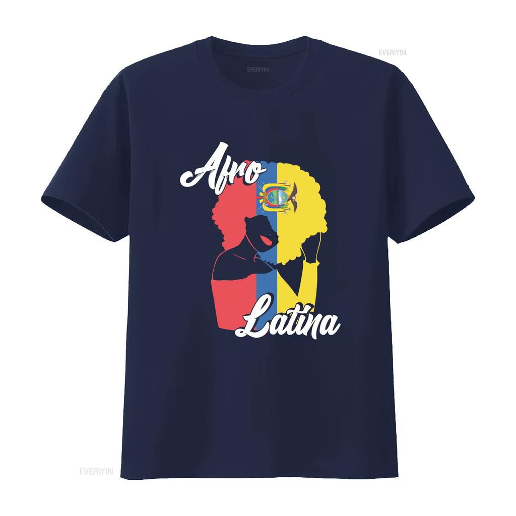 Hispanic Heritage Month T Shirt Ecuador Flag Afro Latina Pride vintage Washed Comfortable streetwear Stylish Soft Stretched
