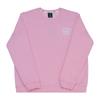 Retro Minimalist Series Printed Letter Logo Comfortable Solid Color Casual Loose Round Neck Sweatshirt Women Sweatshirt Pink RF-L424W008-00K7