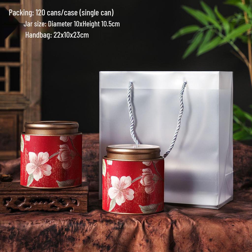 Exquisite High-End Tea Storage Box for Flower, Black, Green, and White Teas - Sealed Jar with Premium Gift Packaging