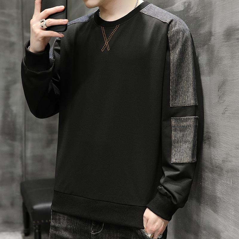 Long Sleeve T-Shirt Men's Crew Neck Sweater Spring and Autumn New Inner Bottom Shirt Teen Student Autumn Top