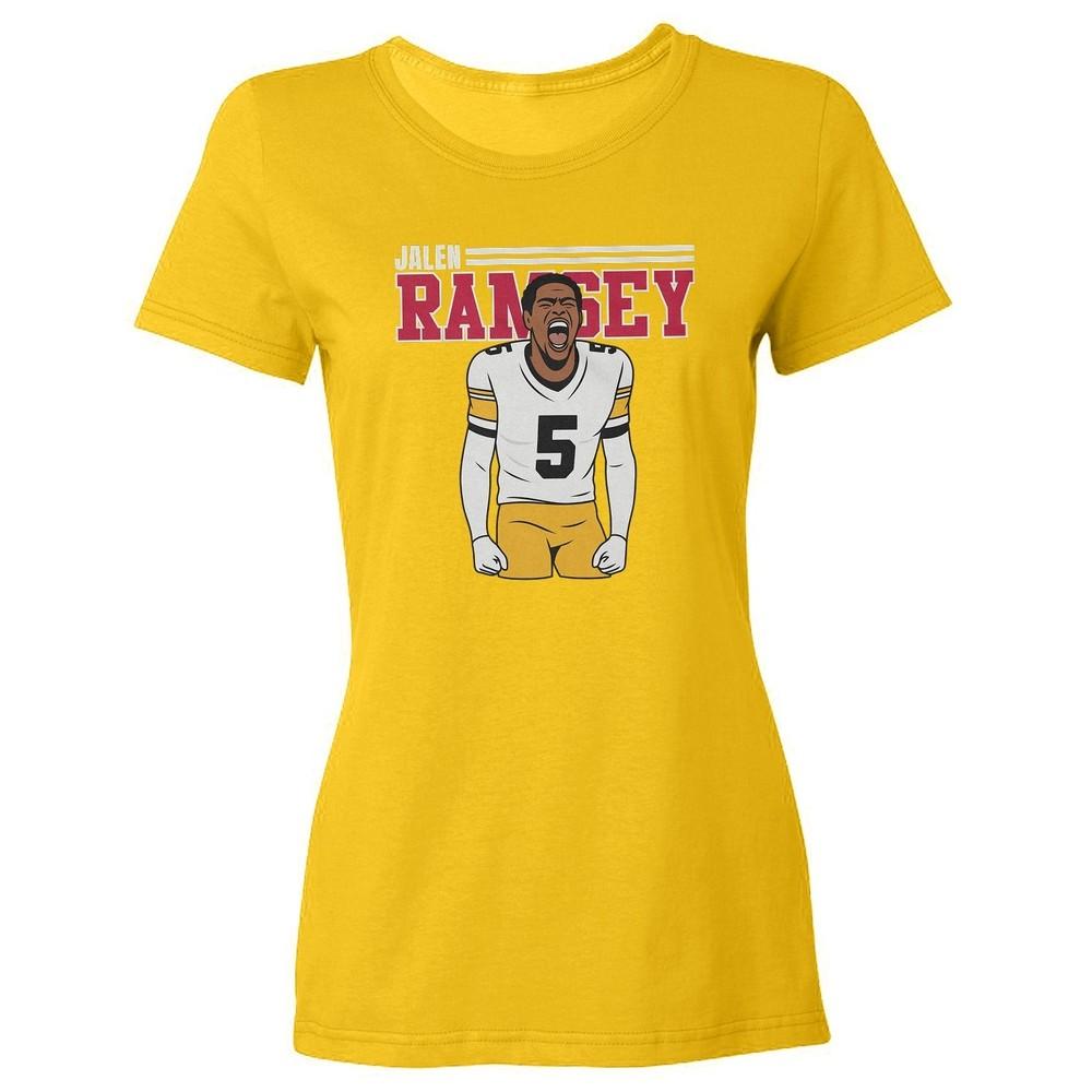 Jalen Ramsey Scream Graphic- Pittsburgh Fans Inspired Ladies  Crewneck T-Shirt Unisex T-Shirt M