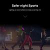 Polyester LED Armband Snap Slap Design Reflective Band Light Up Ankle Band  Night Sport