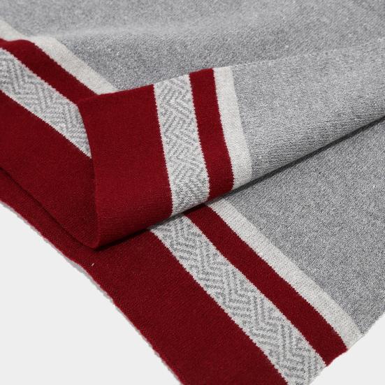 3ks/Sada Dámská Zimní Čepice Šála Rukavice Set Dekor Plyšová Bambule Elastická Pletená Čepice Dlouhá Šála Rukavice na Dotykovou Obrazovku Set