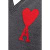 AMIPARIS Solid Color Logo Print V-Neck Sleeveless Vest Unisex Vests UKS702018-067