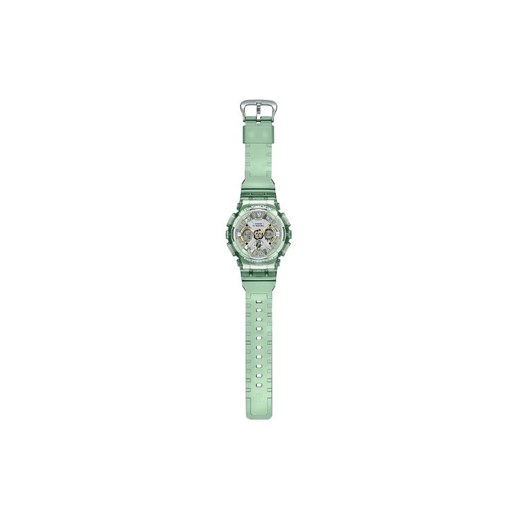 Casio G-Shock Tek Boynuzlu At Parlayan Su Geçirmez Spor Kuvars Saat Kadın saatleri Yeşil GMA-S120GS-3A