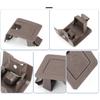 Fit For Lexus ES200 ES350 ES300H ES260 Dark Brown Car ISOFIX Child Seat Belt Buckle Hook Cover Rear Seat Safety Accessory