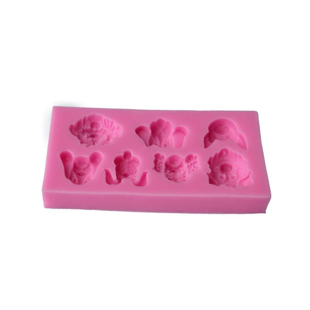Chocolate Molds Cartoon Dog Candy Molds Cake Mold Silicone Baking Mold Fondant Mold for Home