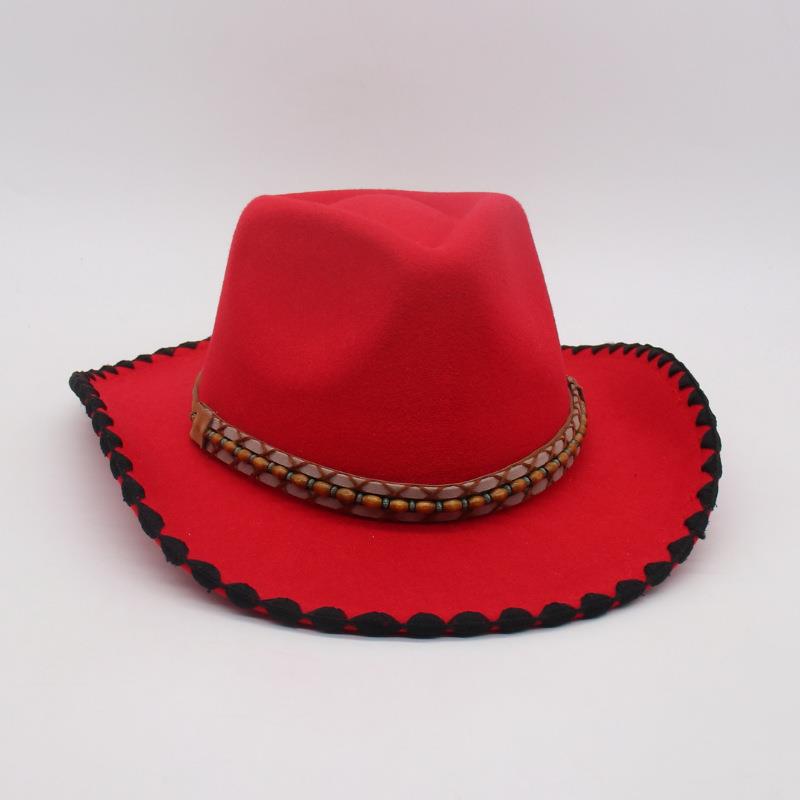 Take Ethnic Style Fashion Top Hat Travel Vacation Jazz Hat Sunscreen Men'S And Women'S Hats Cross-Border Wholesale Cow Jazz Hat