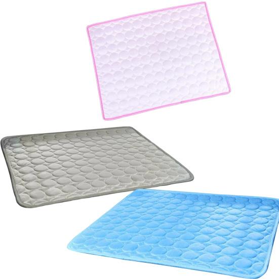 Pet House Ice Silk Cooling Fabric Anti-Slip Edging Soft Quilted Summer Pet Cooling Pad Joint Protection Cooling Pet Cushion