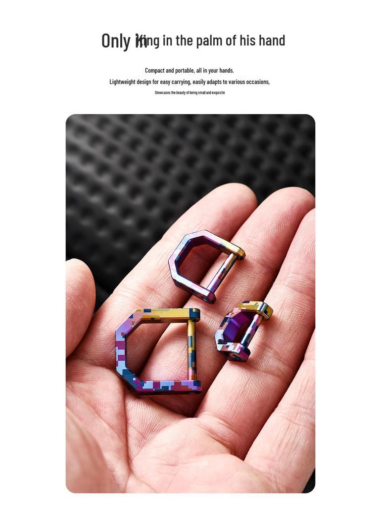 Aliaj de Titan Inel D Cataramă Potcoavă Breloc Universal