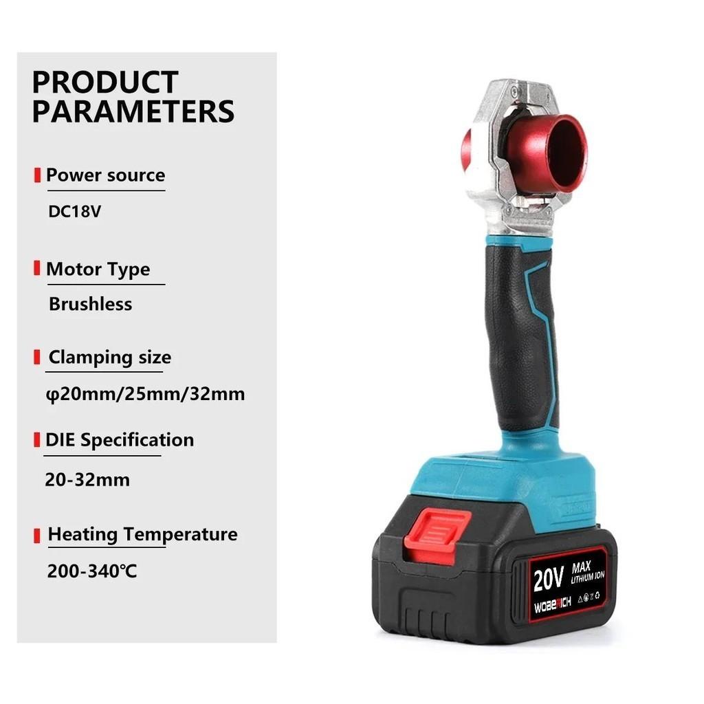 Melting Soldering Device  Cordless Portable PE/PPR Water Pipe Machine Melter Plastic Welding Machine Rechargeable Hot Melt Machine