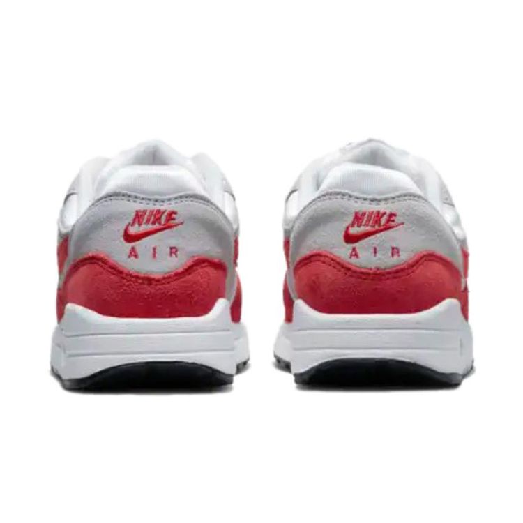 Nike Air Max 1 Challenge Red Comfortable Low-Top Kids Casual Shoes Kids Sneaker Gray White 555766-146(2023)