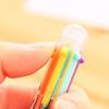 Penna a Sfera Multi-Funzione 6 in 1 Colori 0,5 mm Novità Multicolore Regali per Bambini Cancelleria Coreana Materiale Scolastico Ufficio