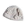 Knitted Cap Flower Winter Beanie Hat For Women Fashionable Gifts Breathable