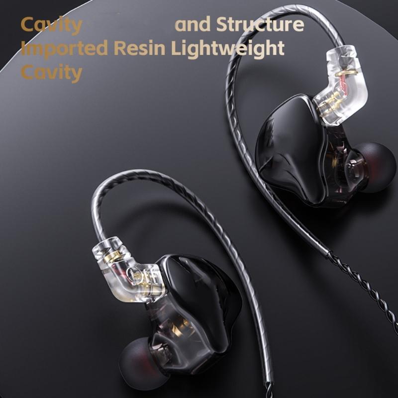 High Clear In Ear Wire Headphones Earphone With 11Mm Dynamic Driver For Music And Gaming Sport Earbud 3.5mm Port