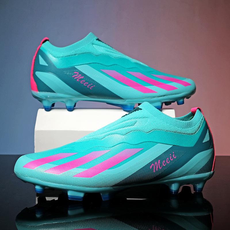 Lace-free Soccer Shoes Boys and Girls Students Children TF Shattered Nails AG Long Nails Youth Adult Training