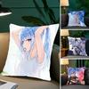 Suichan Hoshimachi Suisei Animation HHololive Pillow Case Fashion Square Pillowcase Bedroom Sofa Room Ins Decoration Leisure