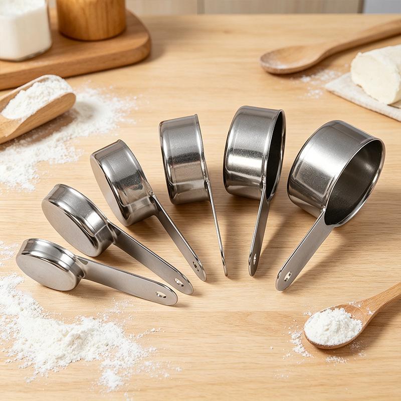 Matte Round Headed Stainless Steel Measuring Spoon For Kitchen And Baking Precise Measurement Tool