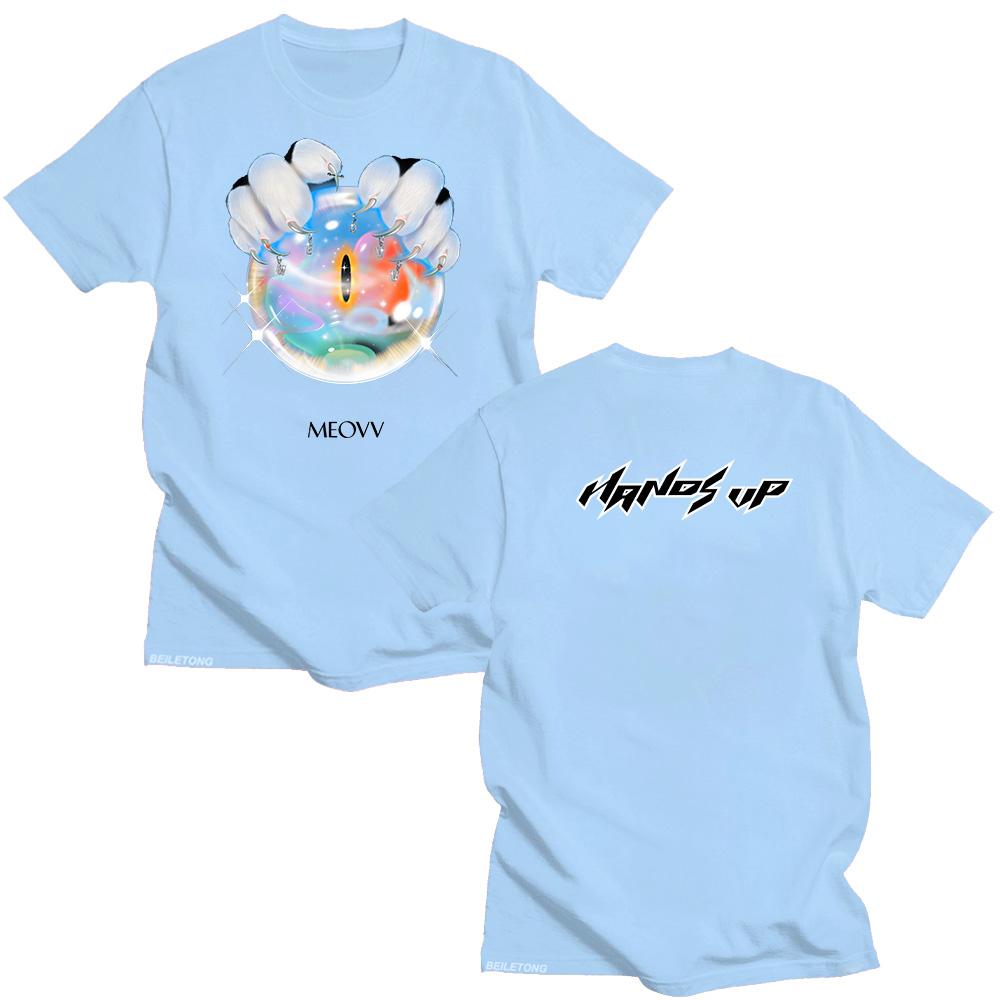 MEOVV Hands Up T Shirts 2025 Fashion Unisex Cotton Short Sleeve Summer Men Women Graphic Tees Kpop T-shirts Streetwear
