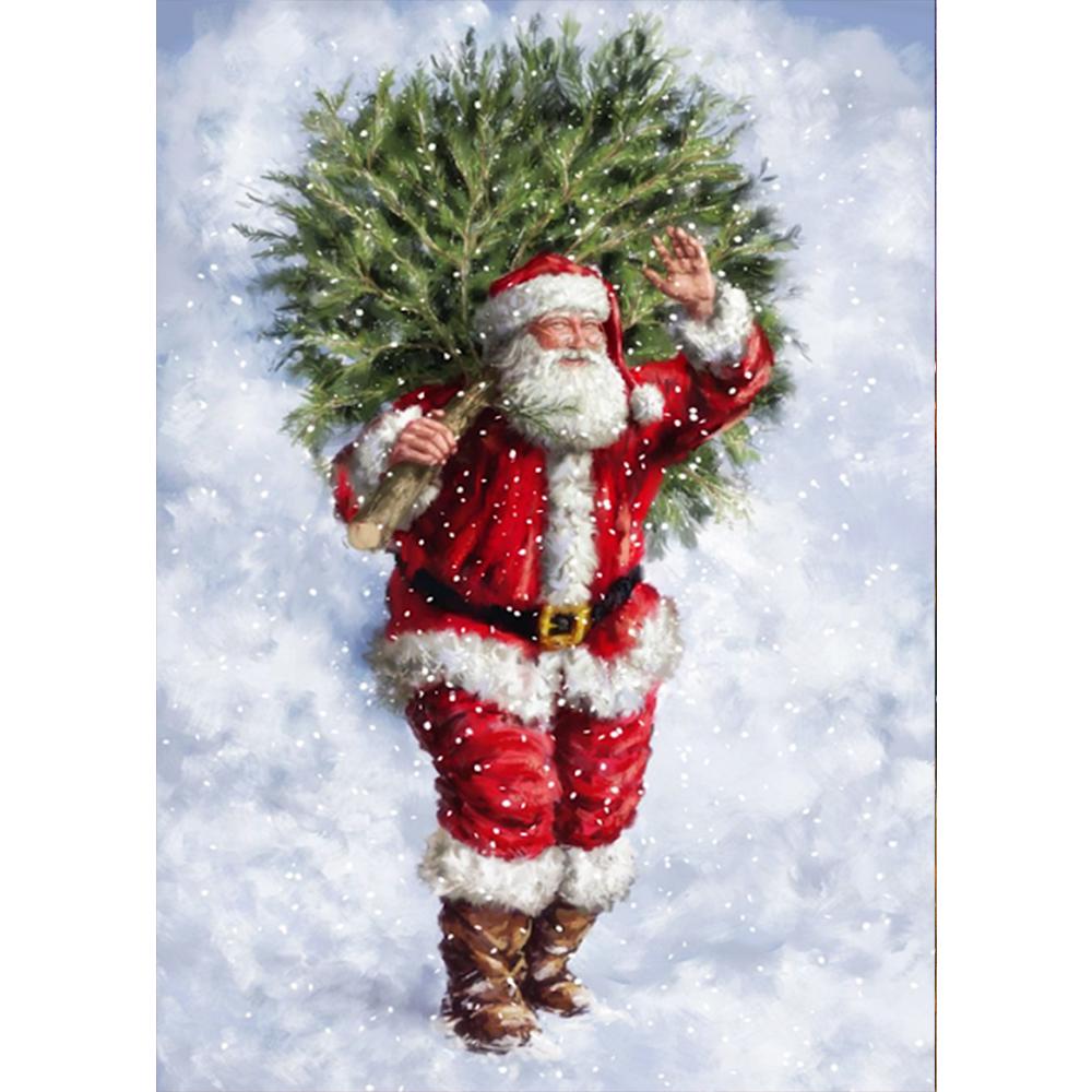 DIY Schneemann 5D Diamant Malerei voller runder Bohrer Cartoon Weihnachtsmann Diamant Stickerei Mosaik Harz Weihnachtsgeschenk Home Decor