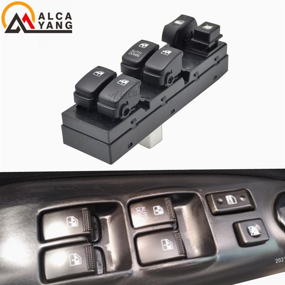 Pulsante Interruttore Comandi Alzacristalli Elettrici Master per Hyundai Tucson 2004 2005 2006 2007 2008 2009 2010 93570-2E000 Interruttore Alzacristalli Elettrici