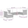 VidaXL Garden Lounge Set with Cushions 5 Pcs Beige Braided Resin 3261835