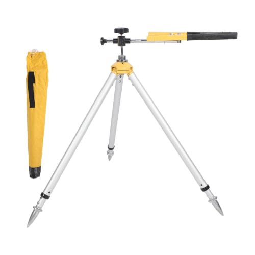 Adjustable Tower Ruler Tripod, Convenient for Total Station Prism Pole Support, Aluminum Alloy, 62-88cm High, Lightweight for Ground Surveying