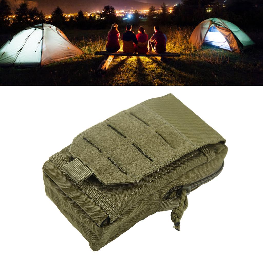 Molle Handy Gürteltasche Mehrzweck Utility Hüfttasche Herren Doppelschichtige Hüfttasche für Outdoor Camping Angeln